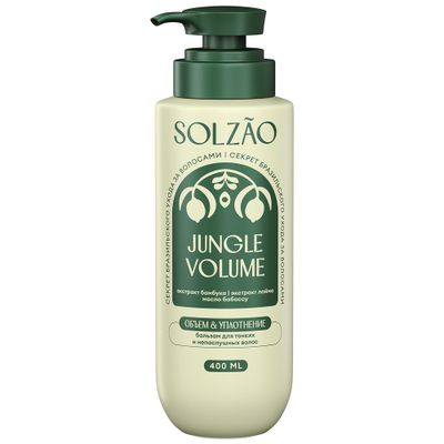 Бальзам Solzao 400мл Бальзам Объем от корней и уплотнение