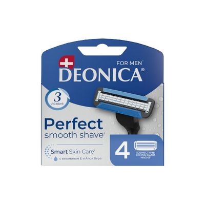 Сменные кассеты DEONICA 3 FOR MEN 4шт