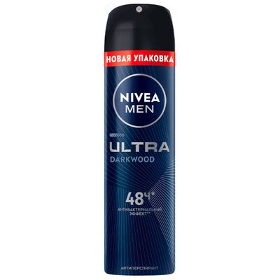 Дезодорант для тела NIVEA 150мл Антиперспирант спрей ULTRA муж*6 КБ