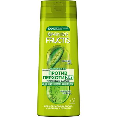 Шампунь для волос GARNIER Fructis 400мл Против перхоти 2в1