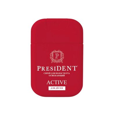 Спрей для полости рта PRESIDENT 15мл освежающий ACTIVE