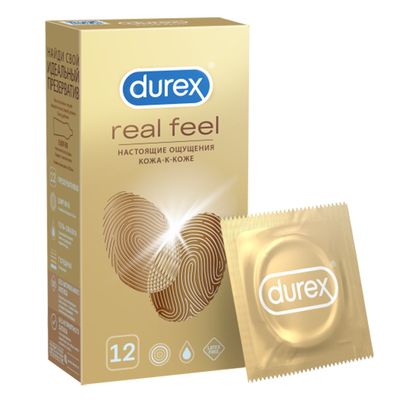 Презервативы Durex Real Feel №12 из синтетического латекса