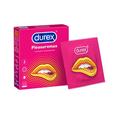 Презервативы Durex Pleasuremax №3 из натурального латекса