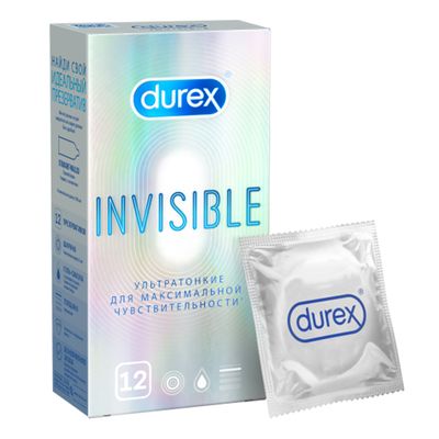 Презервативы Durex Invisible №12 из натурального латекса