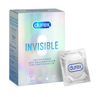 Презервативы Durex Invisible №18 из натурального латекса