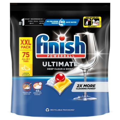 Капсулы для ПММ FINISH Ultimate 75шт Лимон