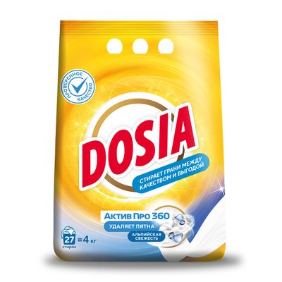 Стиральный порошок DOSIA 4000г Автомат Альпийская Свежесть