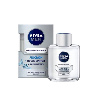 Лосьон после бритья  NIVEA MEN 100мл Cеребряная защита антибактериальный*12