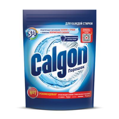 Средство CALGON 400г для смягчения воды и предотвращения образования известкового налета 3в1 порошок*6