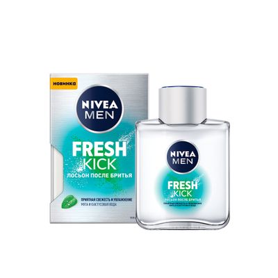 Лосьон после бритья NIVEA MEN FRESH KICK 100мл Свежесть и увлажнение *12