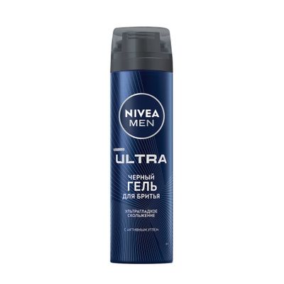 Гель для бритья NIVEA MEN Черный ULTRA 200мл