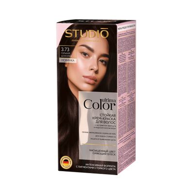 Крем-краска для волос Studio Professional 50/50мл стойкая Ultima Color 3.73 горький шоколад