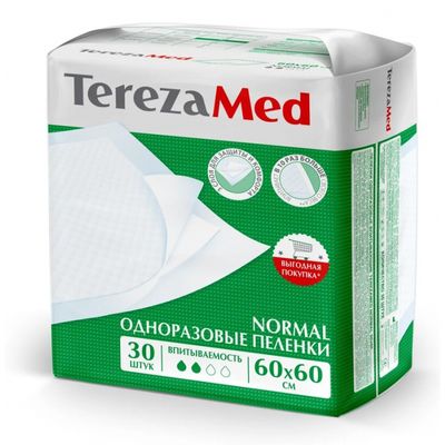 Пеленки одноразовые TEREZAMED Пеленки одноразовые Normal 60x60 30 шт *6