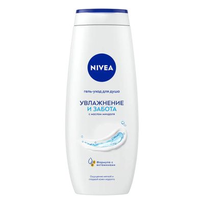 Гель для душа NIVEA 500мл Гель-уход Увлажнение и забота*6