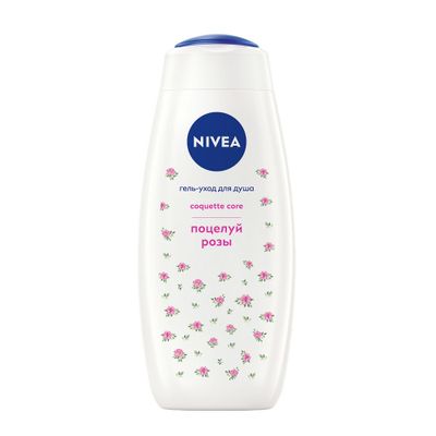 Гель для душа NIVEA Coquette core Поцелуй розы 500мл