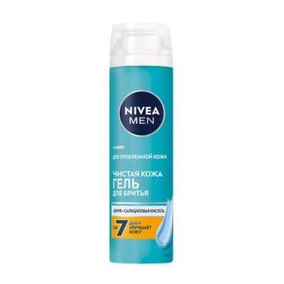 Гель для бритья NIVEA MEN Чистая кожа 200мл