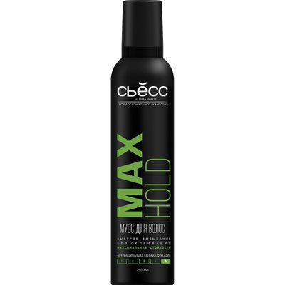 Мусс для волос СЬĔСС Max Hold 250мл максимально сильная фиксация