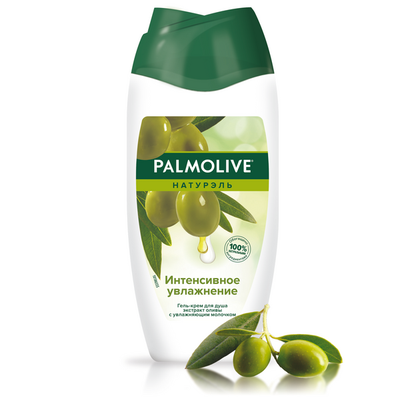 Гель для душа PALMOLIVE 250мл Гель-крем "Интенсивное увлажнение" (Олива и увлажняющее молочко)