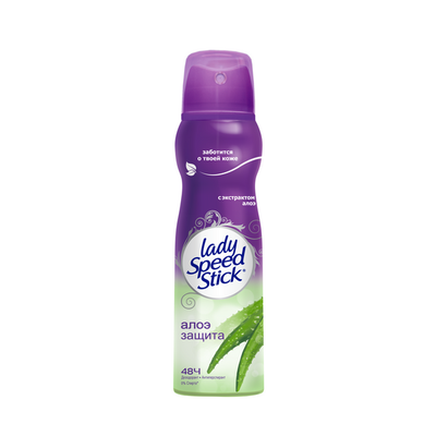 Дезодорант для тела LADY SPEED STICK 150мл спрей АЛОЕ для чувствительной кожи