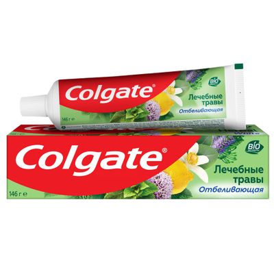 Зубная паста COLGATE Лечебные травы 100мл Отбеливающая