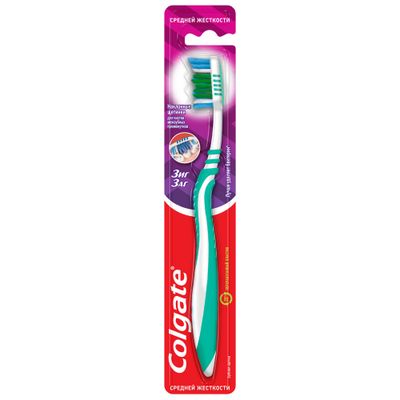 Зубная щетка COLGATE Zig Zag 1шт средней жесткости