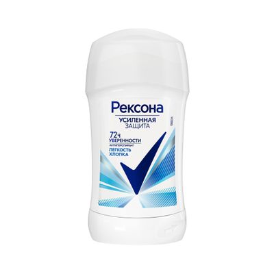 Дезодорант для тела REXONA/РЕКСОНА 40мл Cotton (Легкость хлопка) стик