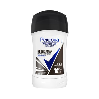 Дезодорант-антиперспирант для тела REXONA/РЕКСОНА 40мл Невидимый на черном и белом стик