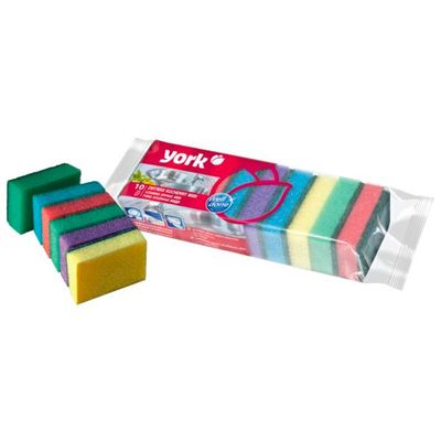 Губки для мытья посуды YORK 10шт Midi /60