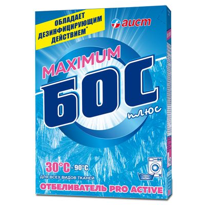 Отбеливатель БОС-плюс Мaximum 300г Кислородосодержащий для всех видов тканей