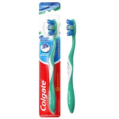 Зубная щетка COLGATE Тройное действие 1шт средняя