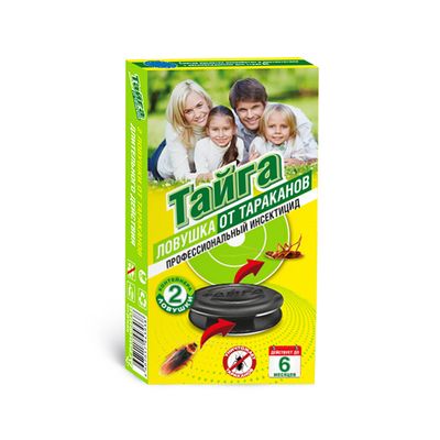 Инсектицид ТАЙГА 2шт Ловушка от тараканов