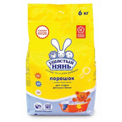 Стиральный порошок УШАСТЫЙ НЯНЬ 6000г Универсал