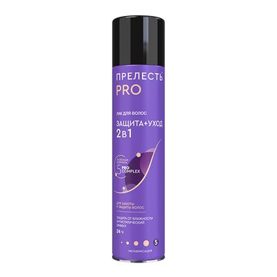 Лак для волос ПРЕЛЕСТЬ Professional 300см3 Защита мегафиксация