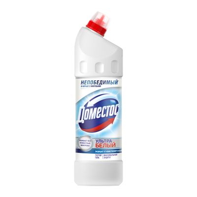 Средство для санузлов DOMESTOS/ДОМЕСТОС 1000мл Ультра белый