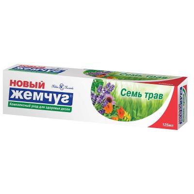 Зубная паста НОВЫЙ ЖЕМЧУГ 100мл 7 Трав
