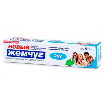 Зубная паста НОВЫЙ ЖЕМЧУГ 50мл Фтор