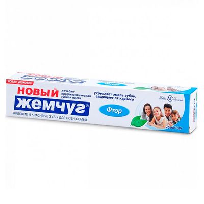 Зубная паста НОВЫЙ ЖЕМЧУГ 75мл Фтор