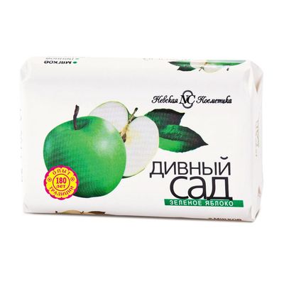 Мыло туалетное ДИВНЫЙ САД 90г Зеленое яблоко