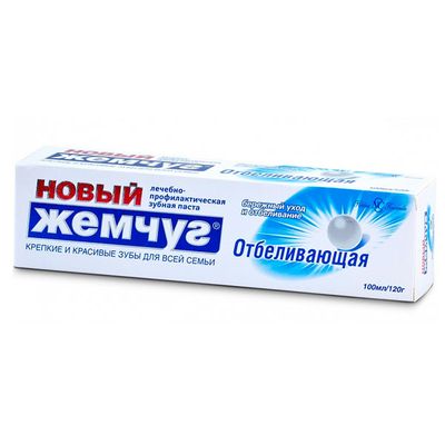 Зубная паста НОВЫЙ ЖЕМЧУГ 100мл Отбеливающая