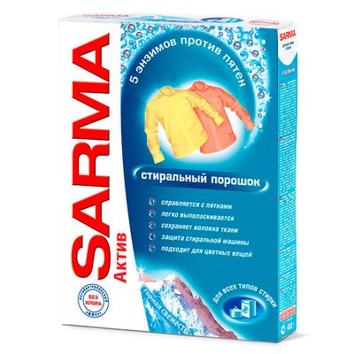 Стиральный порошок САРМА Актив 400г Горная свежесть