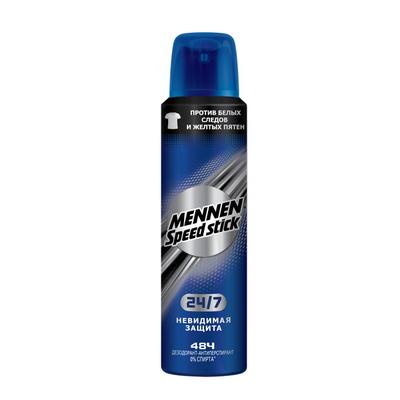 Дезодорант для тела MENNEN SPEED STICK 150мл Дезодорант для тела 24/7 cпрей Невидимая защита