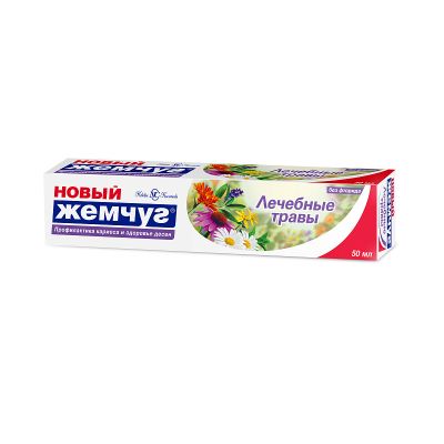 Зубная паста НОВЫЙ ЖЕМЧУГ 50мл Лечебные травы
