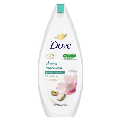 Крем-гель для душа DOVE/ДАВ 250мл бессульфатный Фисташковый крем и магнолия