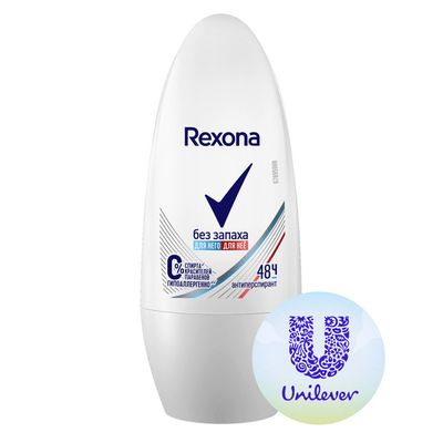 Дезодорант для тела REXONA/РЕКСОНА 50мл женский Чистая Защита (Без запаха) шариковый