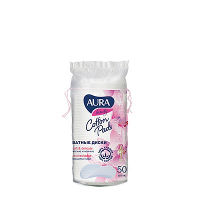 Ватные диски AURA 50шт/48