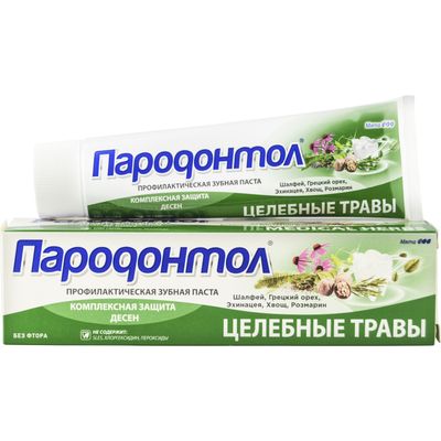 Зубная паста ПАРОДОНТОЛ 124г Лечебные травы в лам. тубе в/ф