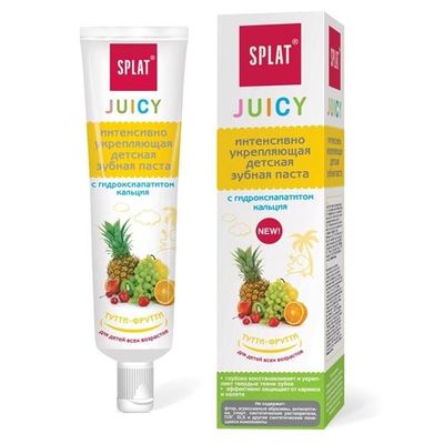 Зубная паста SPLAT Juicy 35мл Тутти-фрутти детская*20