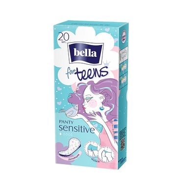 Прокладки ежедневные BELLA For Teens 20шт Panty Sensitive для подростков