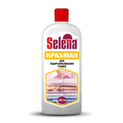 Специальное средство для стирки SELENA 250мл Крахмал жидкий для любых видов ткани