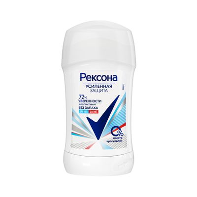 Дезодорант для тела REXONA/РЕКСОНА 40мл женский Чистая Защита (Без запаха) стик